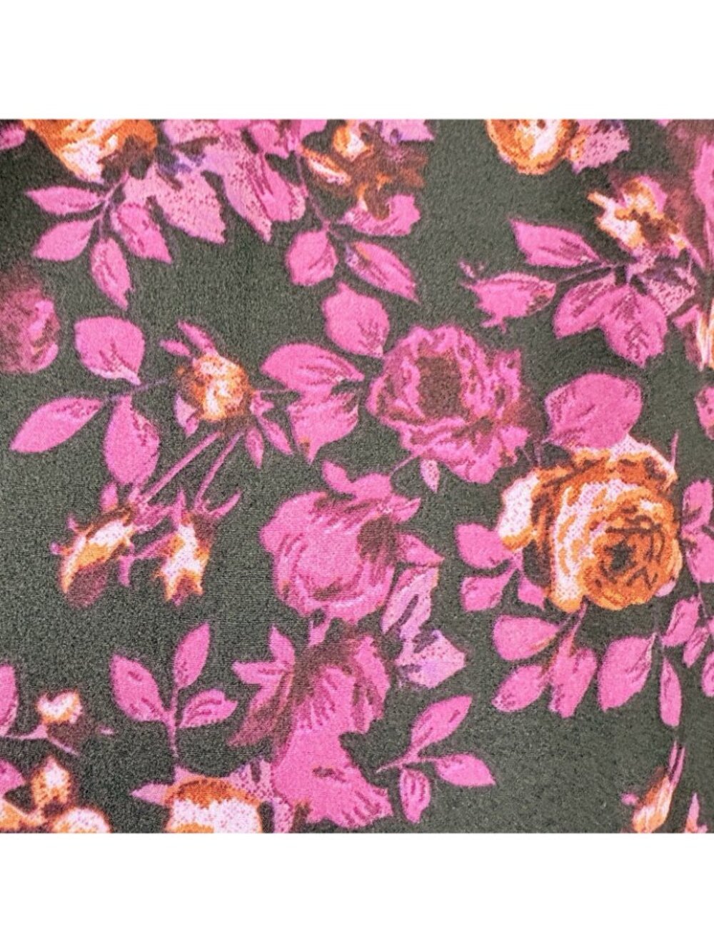 Coldwater Creek Black Pink Floral Reversible Maxi - Picture 4 of 14